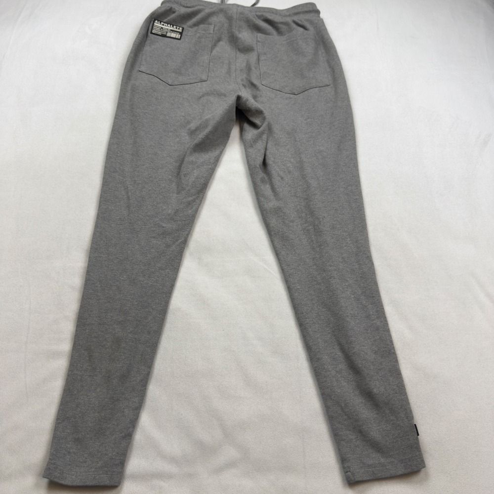 Alphalete Mens Tapered Joggers Gray Athletic Gym Sweatpants Size M Zip Pockets - Picture 7 of 9